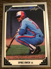 Spike Owen #36 Baseball Cards 1991 Leaf Prices