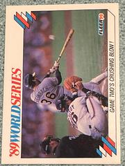 Game Two's Crushing Blow #3 Baseball Cards 1990 Fleer World Series Prices