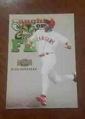 Juan Gonzalez [Caught On The Fly] #237 Baseball Cards 1999 Metal Universe Prices