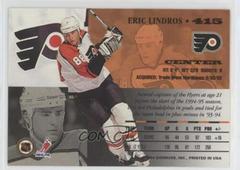 Back | Eric Lindros Hockey Cards 1994 Leaf