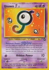 UNOWN Pokemon Card NM/Mint Black Star Promo #38 