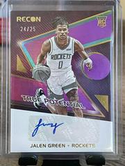 Jalen Green [Purple] Basketball Cards 2021 Panini Recon True Potential Signatures Prices