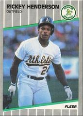 Rickey Henderson Baseball Cards 1989 Fleer Update Prices