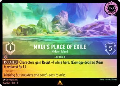 Maui's Place of Exile - Hidden Island [Foil] #202 Lorcana Into the Inklands