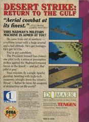 Desert Strike Return To The Gulf - Back | Desert Strike Return to the Gulf Sega Game Gear