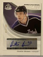 Dustin Brown [Rookie Exclusives SP Game Used] #RE-2 Hockey Cards 2004 Upper Deck Prices