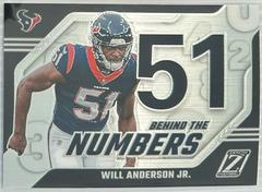 Will Anderson Jr #28 Football Cards 2023 Panini Zenith Behind the Numbers Prices