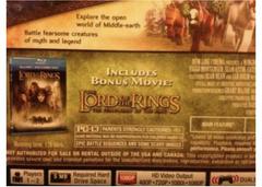 Bonus DVD Wording | LEGO Lord of The Rings [Blu-Ray Bundle] Playstation 3