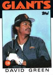 David Green #727 Baseball Cards 1986 Topps Prices