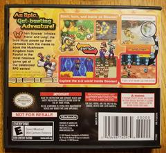 Box Back | Mario & Luigi: Bowser's Inside Story [Not for Resale] Nintendo DS