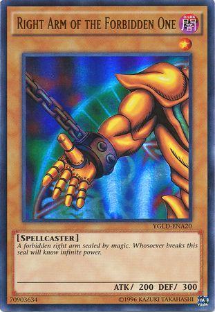 Right Arm of the Forbidden One YGLD-ENA20 YuGiOh Yugi's Legendary Decks