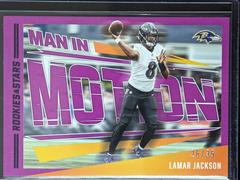 Lamar Jackson [Purple] #MM-24 Football Cards 2023 Panini Rookies & Stars Man In Motion Prices