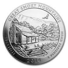 2014 [GREAT SMOKY MOUNTAINS] Coins America the Beautiful 5 Oz Prices