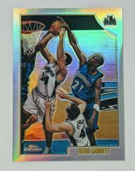 Refractor Version #125 | Kevin Garnett Basketball Cards 1998 Topps Chrome