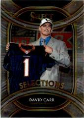 David Carr [Green Prizm] #S1-9 Football Cards 2020 Panini Select Select1ons Prices