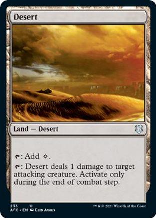 Desert #233 Magic Adventures in the Forgotten Realms Commander