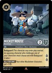 Mickey Mouse - Musketeer [Foil] #186 Lorcana First Chapter Prices