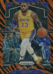 LeBron James [Tiger Stripe] #129 Basketball Cards 2019 Panini Prizm Prices