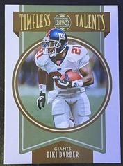 Tiki Barber #TT-20 Football Cards 2022 Panini Legacy Timeless Talents Prices
