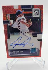 Aaron Ashby [Red Ice] Baseball Cards 2022 Panini Donruss Optic Rated Rookie Signatures Prices