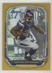 Adrian Peterson [Rainbow Foil Gold] #1 Football Cards 2013 Bowman Prices