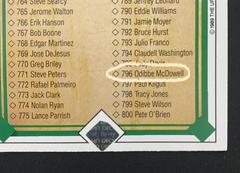 796 Odibbe Should Be 796 Oddibe | Checklist 751-800 [Odibbe Error] Baseball Cards 1989 Upper Deck