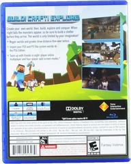 Back Cover | Minecraft: Playstation 4 Edition Playstation 4