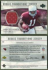 Larry Fitzgerald [Jersey] Football Cards 2004 Upper Deck Foundations Prices