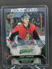 Josh Norris [Green Script] Hockey Cards 2020 Upper Deck MVP Prices