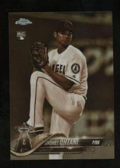 Shohei Ohtani [Pitching Sepia Refractor] #150 Baseball Cards 2018 Topps Chrome Prices