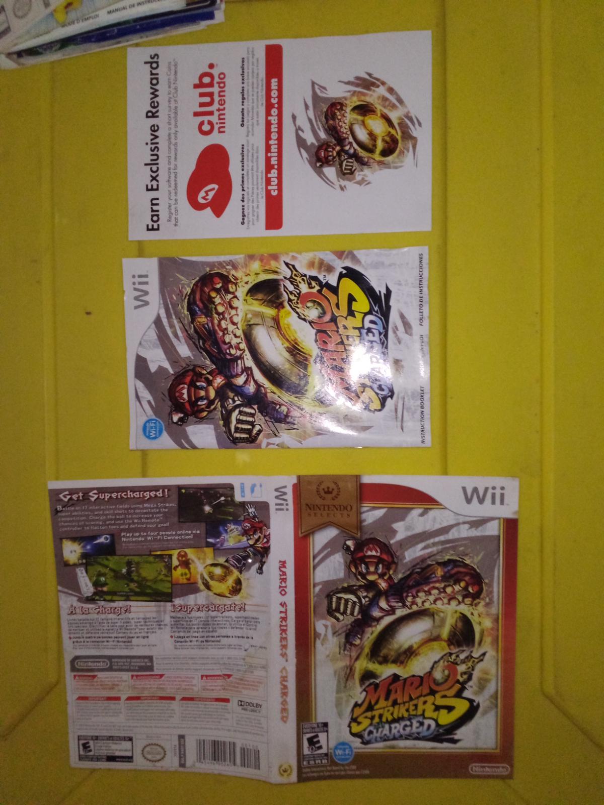 Mario Strikers Charged Box And Manual Only Wii 2193