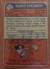 Back | Roger Staubach Football Cards 1973 Topps