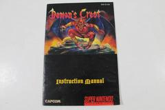 Demon'S Crest - Manual | Demon's Crest Super Nintendo