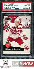 Nicklas Lidstrom [Niklas French] #531 Hockey Cards 1991 Pro Set Prices