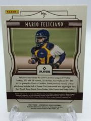 Back Of Card | Mario Feliciano Baseball Cards 2021 Panini Chronicles Legacy