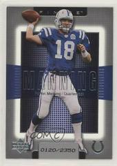 Peyton Manning #1 Football Cards 2003 Upper Deck Finite Prices