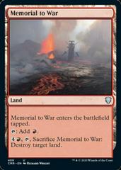 Memorial to War [Foil] Magic Commander Legends Prices