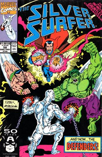 Silver Surfer #58 (1991) Cover Art