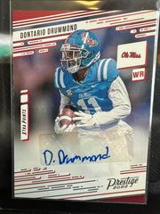 Dontario Drummond #PX-DDR Football Cards 2022 Panini Chronicles Draft Picks Prestige Xtra Points Signatures Prices