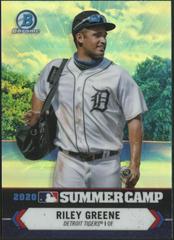 Riley Greene #SC-5 Baseball Cards 2021 Bowman Chrome 2020 Summer Camp Prices