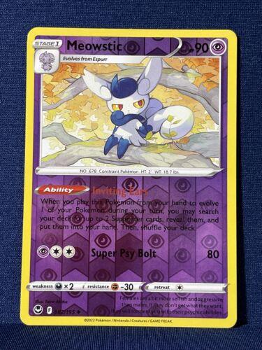 Meowstic [Reverse Holo] #82 Pokemon Silver Tempest