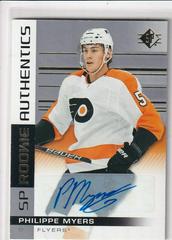 Philippe Myers [Autograph] Hockey Cards 2019 SP Prices