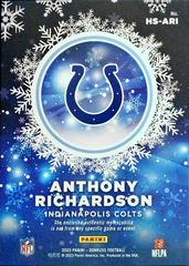 Back | Anthony Richardson Football Cards 2023 Panini Donruss Rookie Holiday Sweater