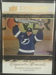 Andrei Vasilevskiy - Exquisite Collection Moments Gold Parallel Hockey Cards 2021 Upper Deck Black Diamond Prices