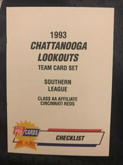 Chattanooga Lookouts Checklist #2377 Baseball Cards 1993 Fleer ProCards Prices