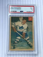 Gord Hannigan [Lucky Premium Back] Hockey Cards 1954 Parkhurst Prices