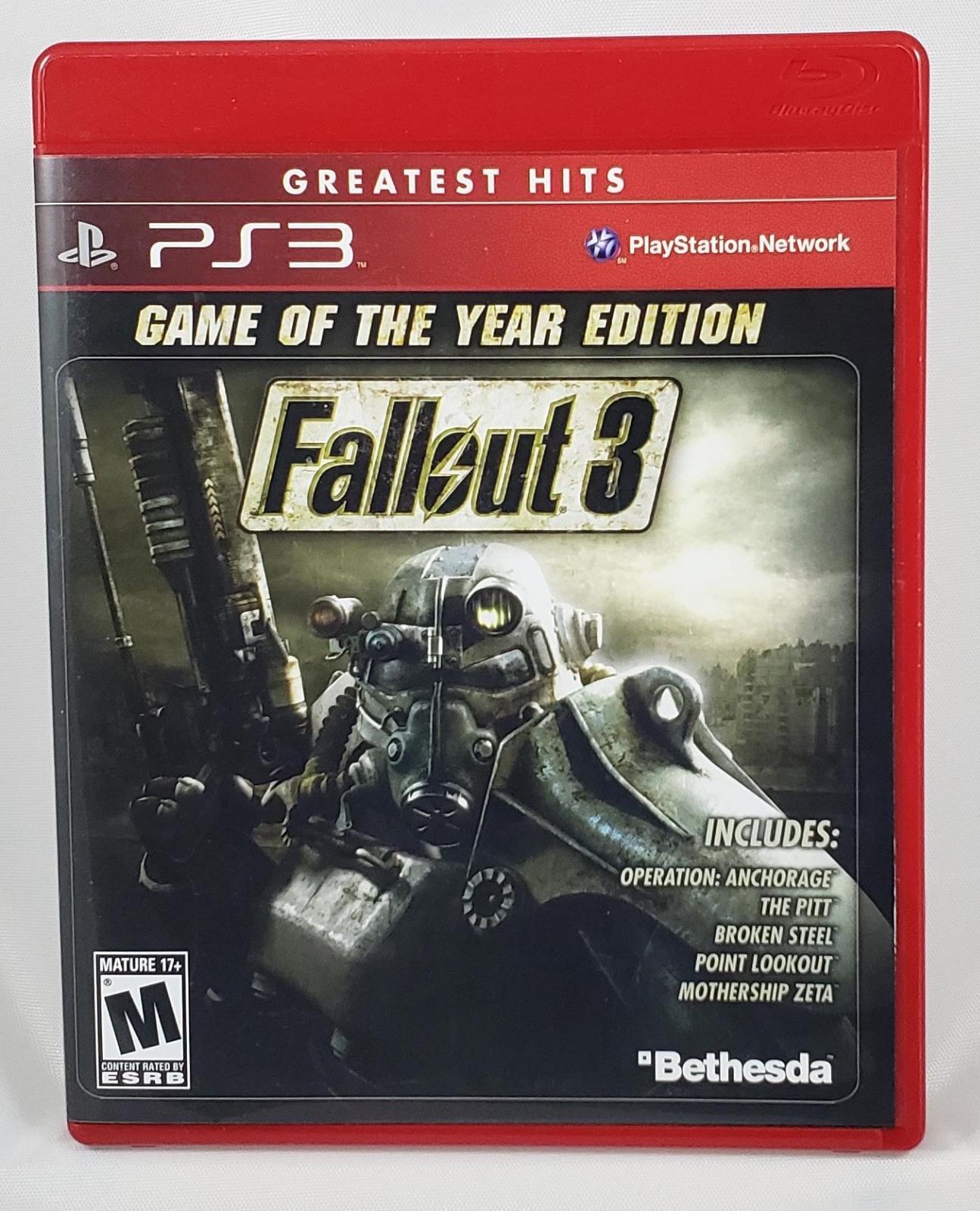 Fallout 3 Game Of The Year Item Box And Manual Playstation 3
