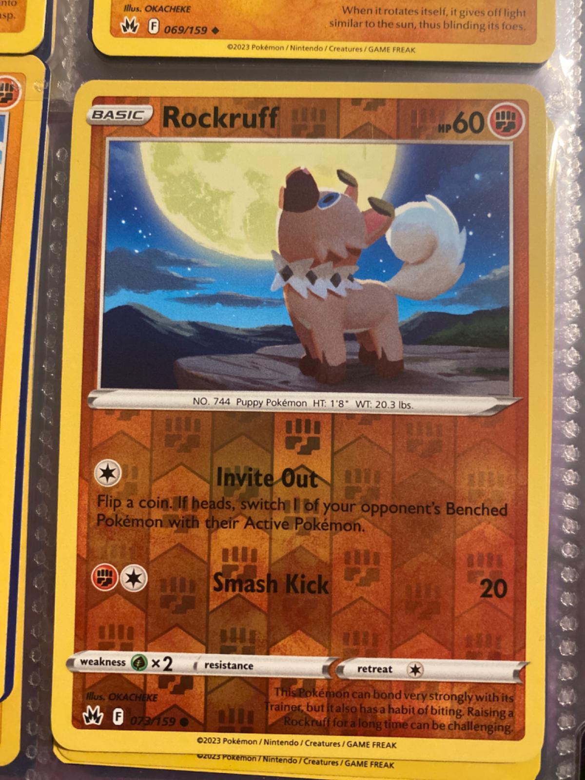 Rockruff Reverse Holo 73 Prices Pokemon Crown Zenith Pokemon Cards