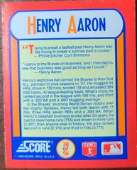 Henry Aaron #30 Baseball Cards 1990 Score Magic Motion Trivia Prices