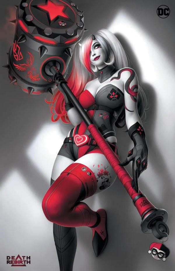 Harley Quinn: Black + White + Redder [Louw Foil] #5 (2023) Comic Books Harley Quinn: Black + White + Redder